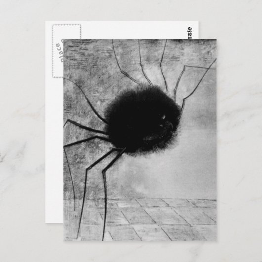 Laughing spider by Bertrand-Jean Redon Postkarte (Vorne/Hinten)