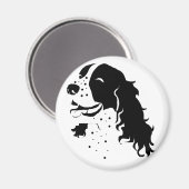 Laughing Springer Spaniel Magnet (Vorderseite/Rückseite)