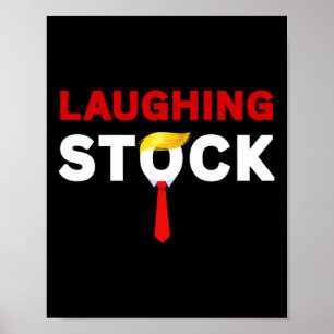 Laughing Stock Anti-Trump Halloween Weihnachtskost Poster
