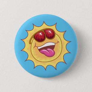 Laughing Sun Button