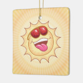 Laughing Sun Keramikornament (Links)