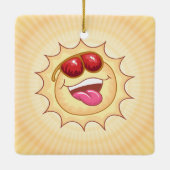 Laughing Sun Keramikornament (Rückseite)