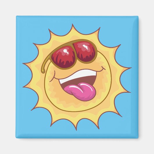Laughing Sun Magnet (Vorne)