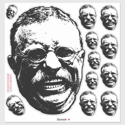 Laughing Teddy Aufkleber (Blatt)