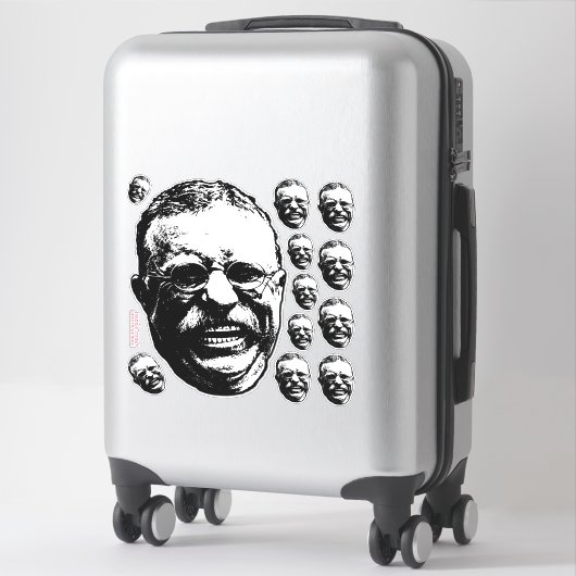 Laughing Teddy Aufkleber (Koffer)