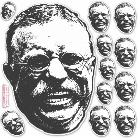 Laughing Teddy Aufkleber (Vorderseite)