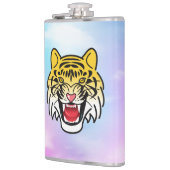 Laughing Tiger Face Artwork-21876 Flachmann (Links)