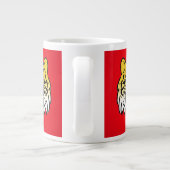 Laughing Tiger Face Artwork-21876 Jumbo-Tasse (Rückseite)