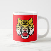 Laughing Tiger Face Artwork-21876 Jumbo-Tasse (Rechts)