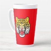 Laughing Tiger Face Artwork-21876 Milchtasse (Linke Ecke)