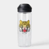 Laughing Tiger Face Artwork Trinkflasche (Rückseite)