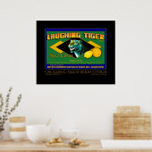 Laughing Tiger Sour Citrus Kunstposter Poster (Küche)