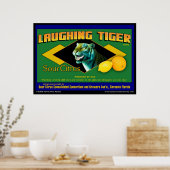 Laughing Tiger Sour Citrus Plakat (Küche)