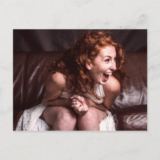 Laughing Young Actress Postkarte