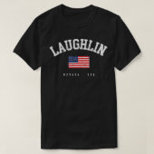 Laughlin NV Retro American Flag USA Name Stadt T-Shirt (Design vorne)