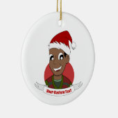 Laughman Weihnachts-Cartoon Keramik Ornament (Rechts)