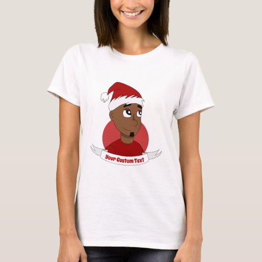 Laughman Weihnachts-Cartoon T-Shirt (Vorderseite)