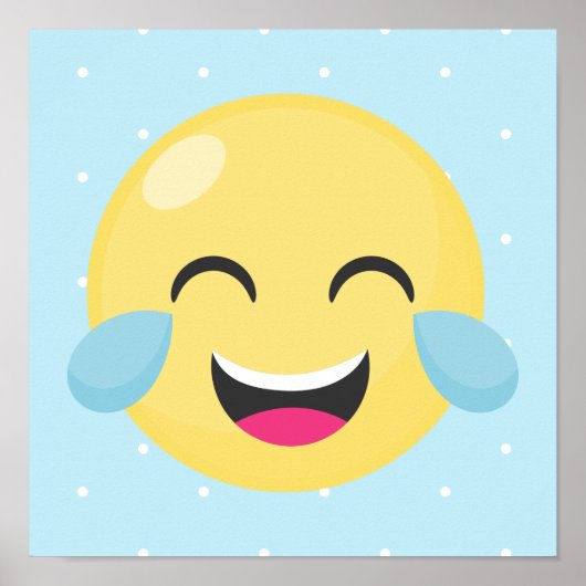 Laughout Loud Emoji Dots Poster (Vorne)