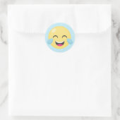 Laughout Loud Emoji Dots Runder Aufkleber (Tasche)