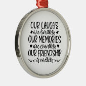 *LAUGHS, ERINNERUNGEN & FREUNDSCHAFT* ORNAMENT AUS METALL (Rechts)