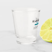 Laughs Letzte hat es nicht geschafft Funny Novelty Schnapsglas (Links)