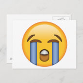 Lauly Cry Face - Emoji Postkarte (Vorne/Hinten)