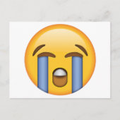 Lauly Cry Face - Emoji Postkarte (Vorderseite)