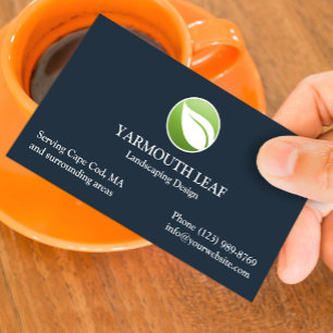 Launch Care Leaf Logo-Visitenkarte Visitenkarte