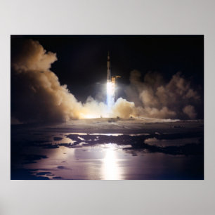 Launch of Apollo 17 Poster