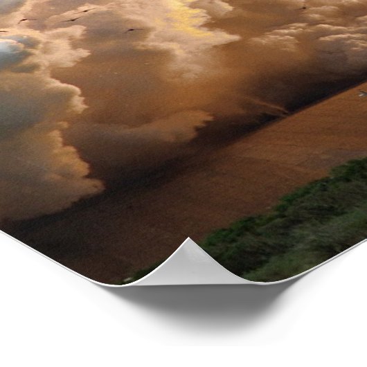 Launch of Space Shuttle Challenger (STS-51L) Poster (Ecke)