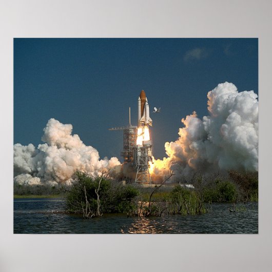Launch of Space Shuttle Challenger (STS-61A) Poster (Vorne)