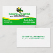 Launch Service Business Card mit Zero Turn Mäher Visitenkarte (Vorne/Hinten)