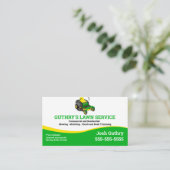 Launch Service Business Card mit Zero Turn Mäher Visitenkarte (Stehend Vorderseite)