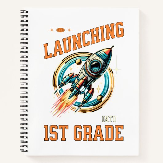 Launching into 1st Grade -Back to School Notizblock (Vorderseite)