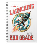 Launching into 2nd Grade -Back to School Notizblock (Vorderseite)