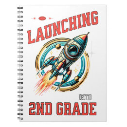 Launching into 2nd Grade -Back to School  Notizblock
