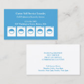 Laundromat Business Card Visitenkarte (Vorne/Hinten)