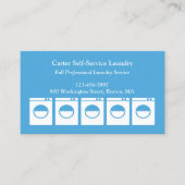 Laundromat Business Card Visitenkarte (Vorderseite)