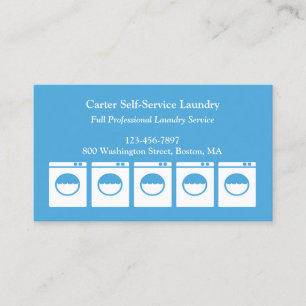 Laundromat Business Card Visitenkarte