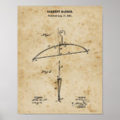 Laundromat Decor Clothes Hanger Blueprint Wall Art Poster (Vorne)