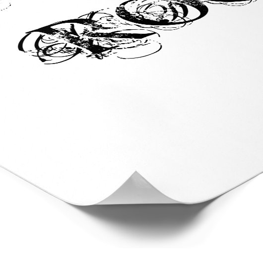 LAUNDRUCKZIMMER POSTER (Ecke)