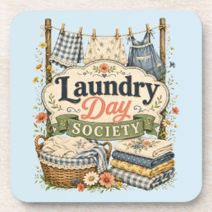 Laundry Day Society Cottagecore Blumen Getränkeuntersetzer
