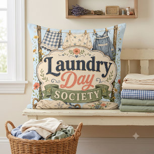 Laundry Day Society Cottagecore Blumen Kissen