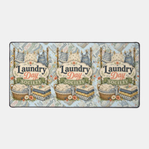 Laundry Day Society Cottagecore Blumen Schreibtischunterlage