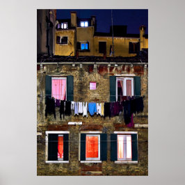 LAUNDRY NIGHY IN VENEDIG Poster