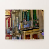 Laundry on the Balcony in Sicily Puzzle (Horizontal)