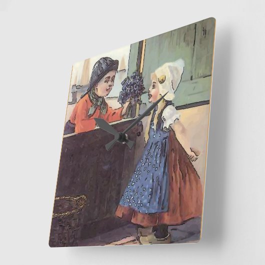 Laundry Room Clock Quadratische Wanduhr (Winkel)