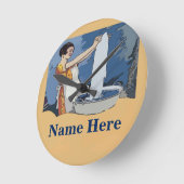 Laundry Room Clock Runde Wanduhr (Winkel)