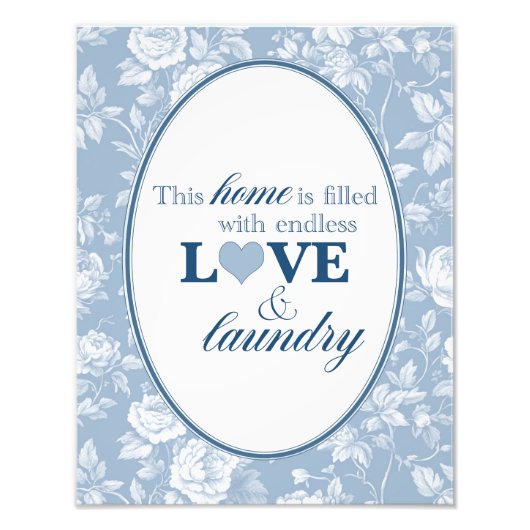 Laundry Room Print | Love and Laundry Fotodruck (Vorne)