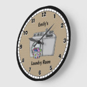 Laundry Room Round Clock Große Wanduhr (Winkel)